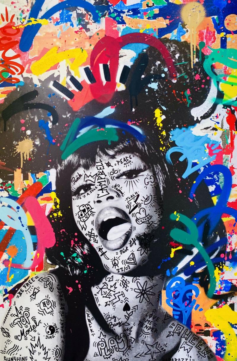 Un artiste contemporain français travaillant avec la peinture à l’huile dans son atelier parisien, fusionnant tradition et innovation